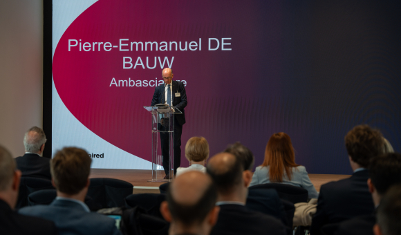 ITCILO, Torino, l'Ambasciatore del Belgio Pierre-Emmanuel De Bauw saluta l'inizio dell'evento Invest