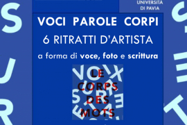 VOCI PAROLE CORPI - 6 RITRATTI D’ARTISTA VOCI PAROLE CORPI - 6 RITRATTI D’ARTISTA
